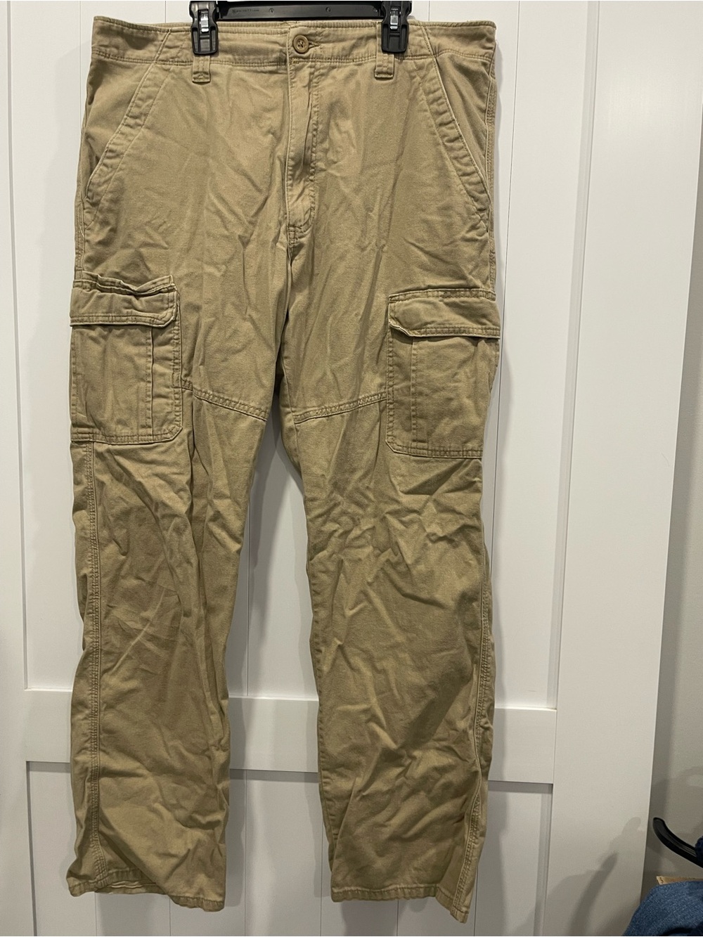 Wrangler Cargo Pants in Khaki Tan 34/32